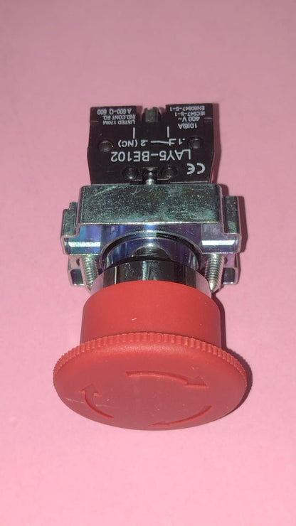PULSANTE D'EMERGENZA A RILASCIO ROSSO Ø40mm