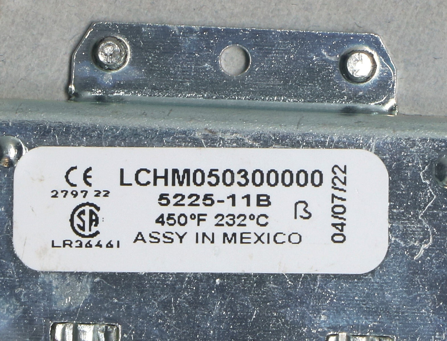 TERMOSTATO FRIGGITRICE 232°C