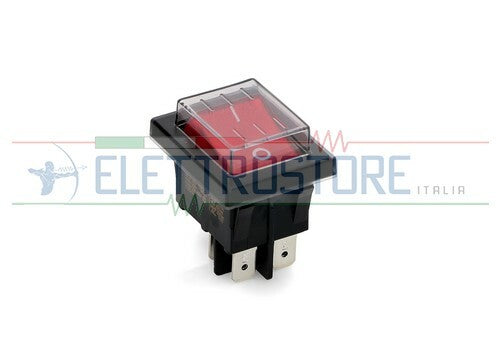 INTERRUTTORE BIPOLARE LUMINOSO ROSSO