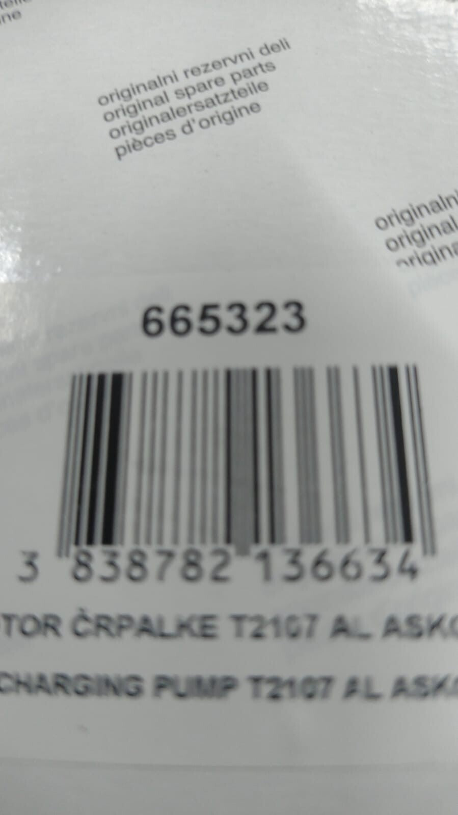 DISCHARGE PUMP MOTOR-ZS T2107 AL ASKOLL GORENJE 665323