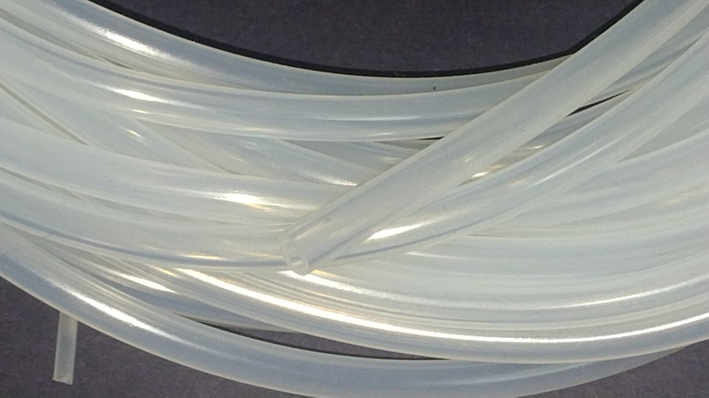 TUBO IN SILICONE TRASPARENTE 4x7mm USO ALIMENTARE Made in Italy 1mt 1449281
