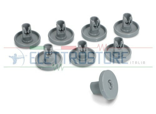 Kit Ruote per Cestello Inferiore Lavastoviglie REX ELECTROLUX 8pz