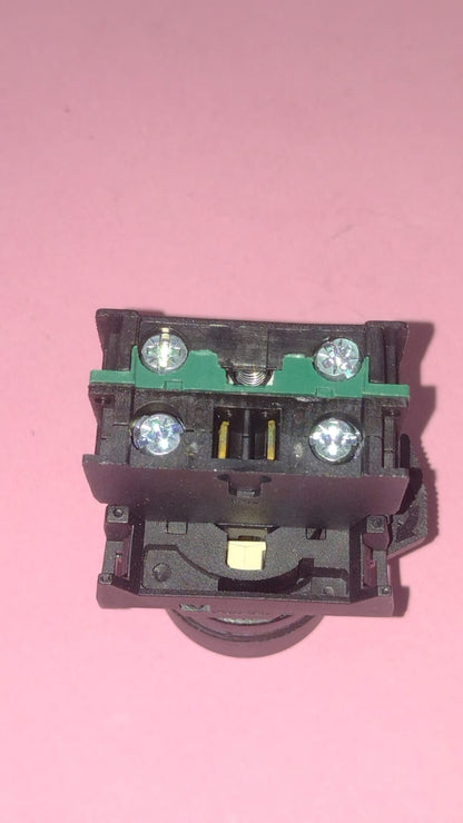 PULSANTE LUMINOSO A GHIERA E LED 24V GIALLO