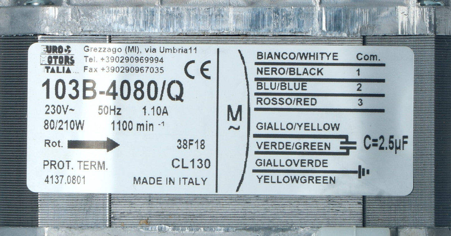 MOTORE FAN COIL 103B-3045/Q 45W B/A 3 VELOCITA'