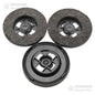 SERIE 3 SPAZZOLE FELTRO LUCIDATRICE HOOVER ELECTROLUX SENZA GANCI D'ATTACCO