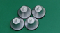KIT PIEDINI AFFETTATRICE 4Pz PLASTICA GOMMA FILETTO 8mm ALTEZZA 32mm + VITE 4pz.