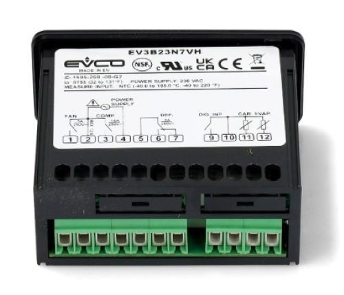 EVCO TERMOSTATO DIGITALE EV3B23N7VH 230V EVCO