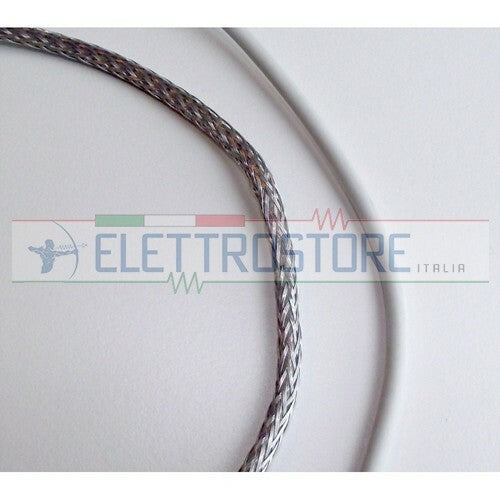 CAVO RISCALDANTE SILICONE/RETE METALLICA 30W 230V 1mt "VENDITA AL METRO"
