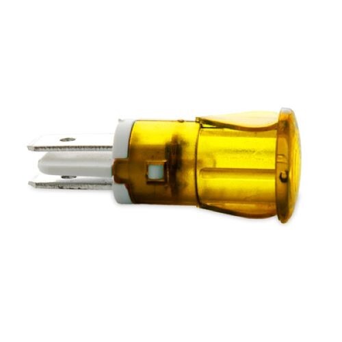 Spia luminosa di colore arancio ø 12mm 2 faston F090