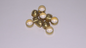 BICONO 8mm interno 10mm ESTERNO 6mm LUNGHEZZA in OTTONE 10pz