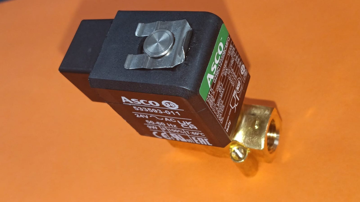 ELETTROVALVOLA SIRAI 2 VIE 24V AC 9W 1/4F 1/4F DN 3mm ASCO533593-011