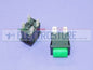 PULSANTE LUMINOSO VERDE 6A 250V 4 CONTATTI