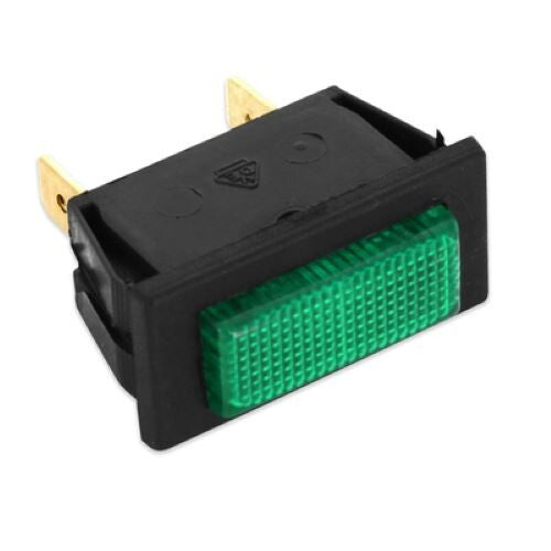 Spia luminosa unipolare 10a 12x27mm 2 faston 220v verde