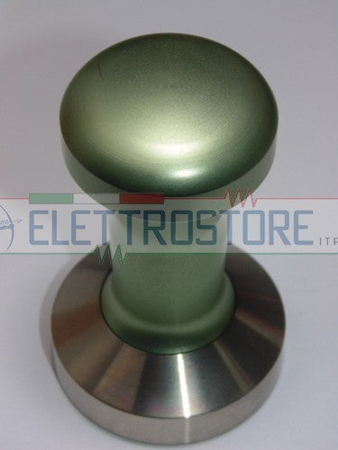 PRESSINO FANTASY MANICO VERDE CON BASE INOX DIA 53mm FONDO PIATTO PRES39157