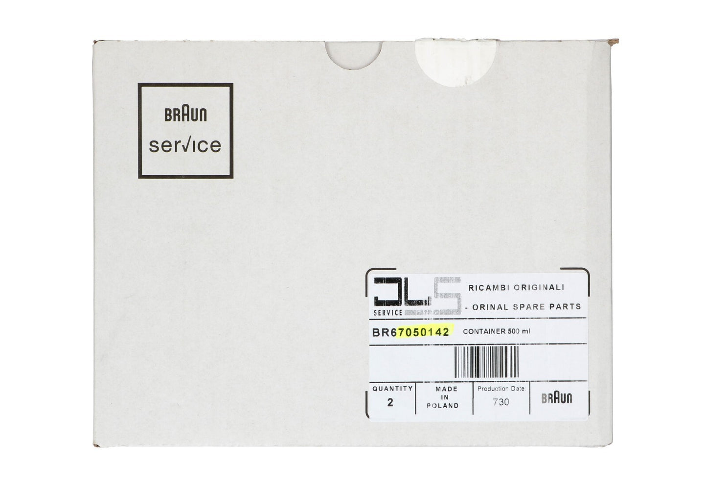 BRAUN RICAMBIO CONTENITORE 500ML TRITATUTTO MULTIQUICK MINIPIMER BR67050142