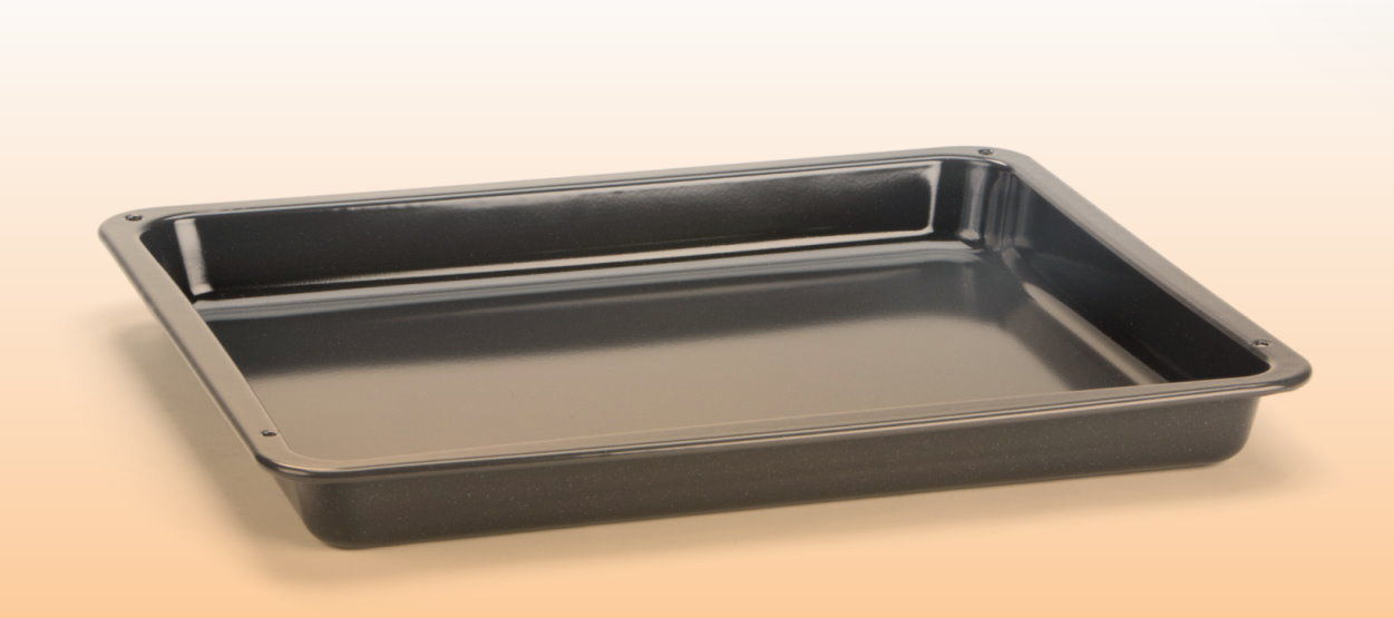 LECCARDA SMALTATA TEGLIA FORNO REX ELECTROLUX 425x360x40mm 3870288200 originale