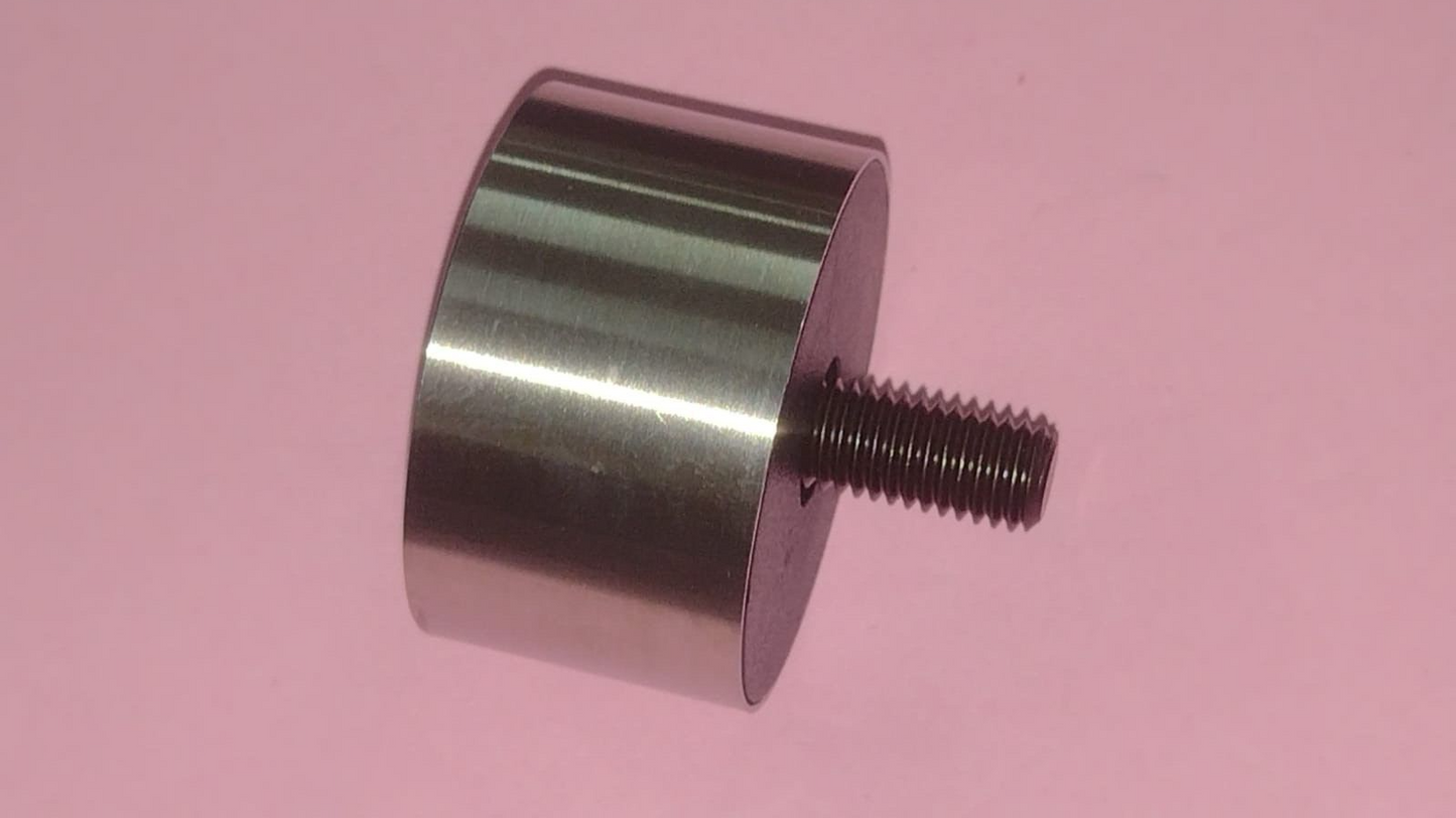 PIEDINO INOX FISSO Ø50mm H.30mm M10x35