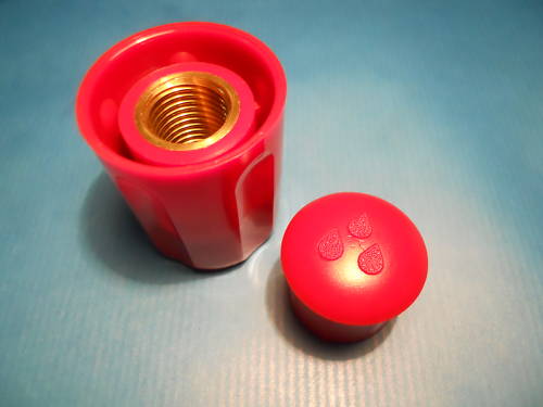 MANOPOLA ACQUA FAEMA diam 4cm alt.5cm ROSSA