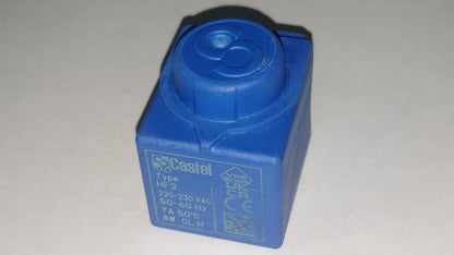 BOBINA CASTEL TYPE HM2 220/230VAC 50/60HZ 8W TU50°C CASTEL 9100/RA6