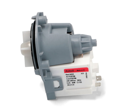 POMPA SCARICO LAVATRICE ASKOLL 40W - UNIVERSALE- ARISTON REX CANDY WHIRPOOL BEKO