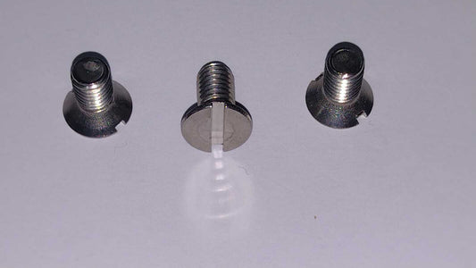KIT 3 VITI CONICHE FISSAGGIO LAMA AFFETTATRICE FILETTO Ø 6mm LUNGHEZZA 12mm INOX