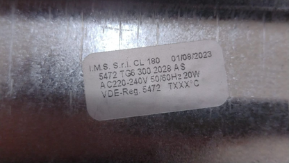 VENTOLA TANGENZIALE 24cm + MOTORE DX 22W 220-240V  CL 180