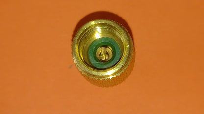 Adattatore con depressore per bombole gas R410a Maschio 1/4 Femmina 5/16