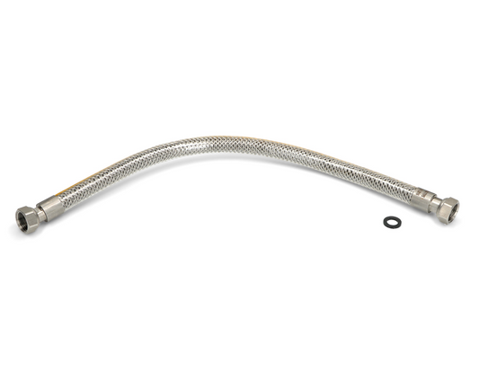 TUBO GAS IN ACCIAIO 1/2" 1mt FEMMINA FEMMINA