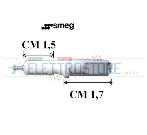 CANDELETTA ACCENSIONE ELETTRONICA PIANO COTTURA RENZO PIANO ORIGINALE-810930069