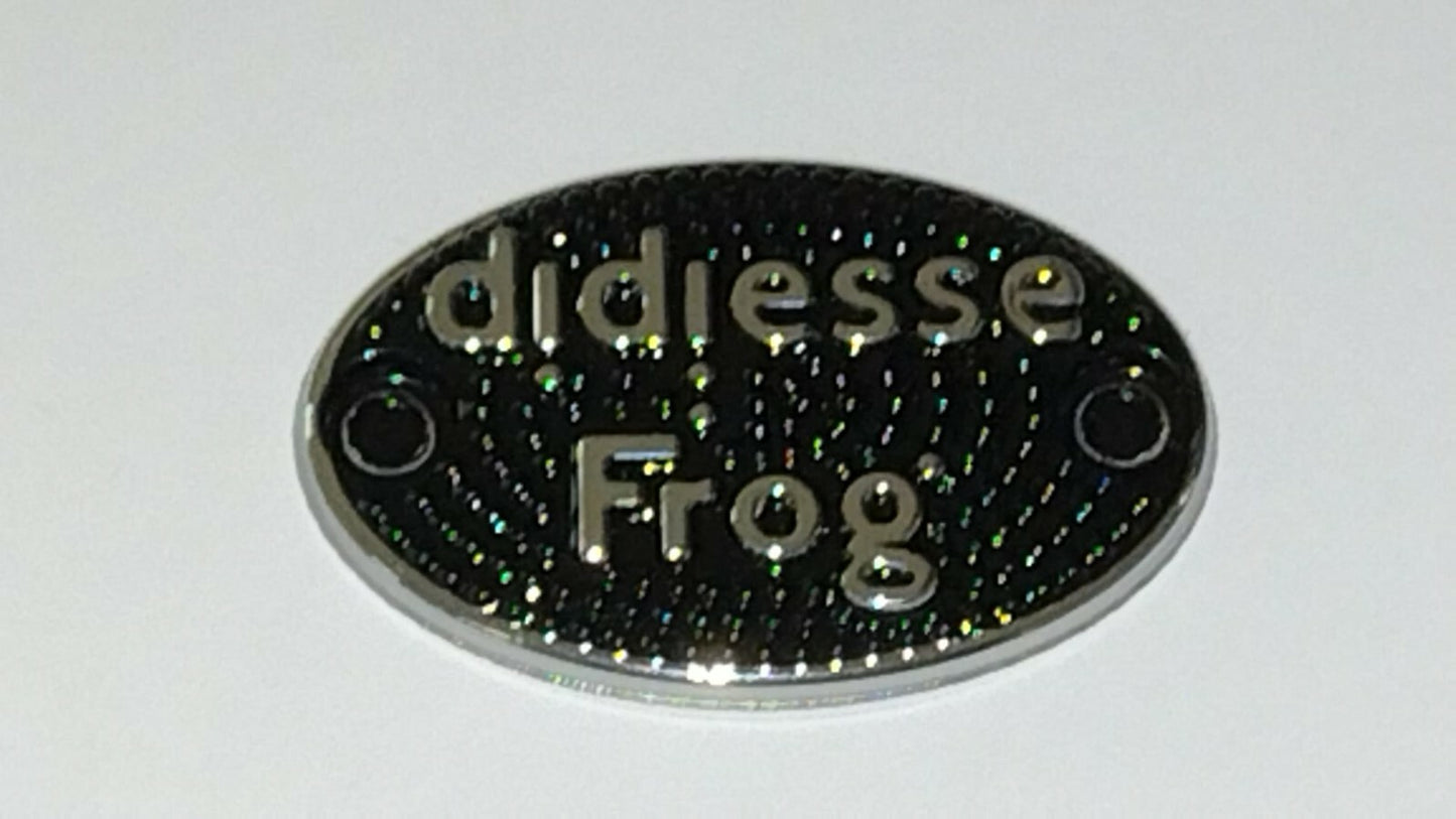 TARGHETTA OVALE DIDIESSE FROG MACCHINA CAFFE' LOGO FREGIO FR013 ORIGINALE