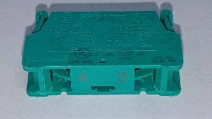 GIOVENZANA CONTATTO DI RICAMBIO VERDE 16A 250V 9014070 FUNZIONE NO A MOLLA
