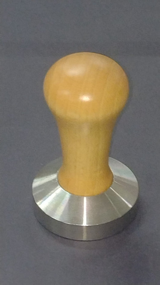 PRESSINO CLASS LEGNO FAGGIO CON BASE INOX Ø 58mm FONDO PIATTO 799