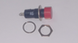 PULSANTE N.A. A SALDARE 25V PUSH ON ROSSO DIAMETRO FILETTO 11,5mm