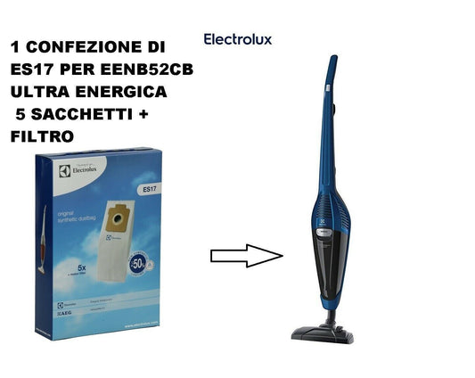 SACCHETTI ASPIRAPOLVERE ELECTROLUX ES17 ULTRA ENERGICA NON ORIGINALI EENB52CB