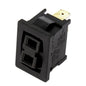 Interruttore con asole faston 4,8mm 2 contatti
