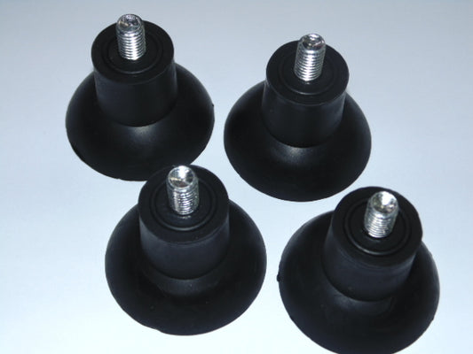 KIT PIEDINI AFFETTATRICE 4Pz GOMMA FILETTO 6mm ALTEZZA 35mm + VITE