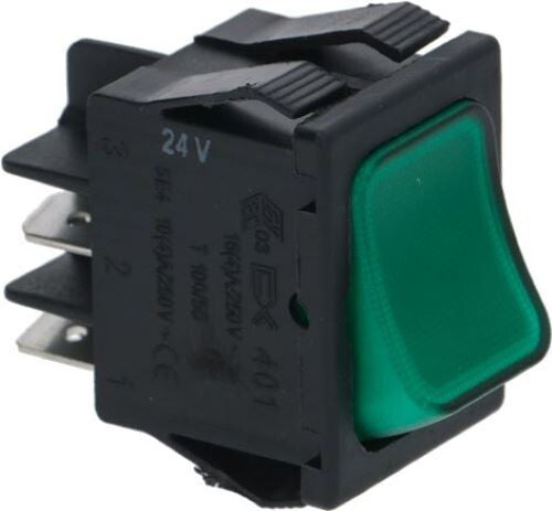 INTERRUTTORE 24V BIPOLARE VERDE 16A 24V 3319423