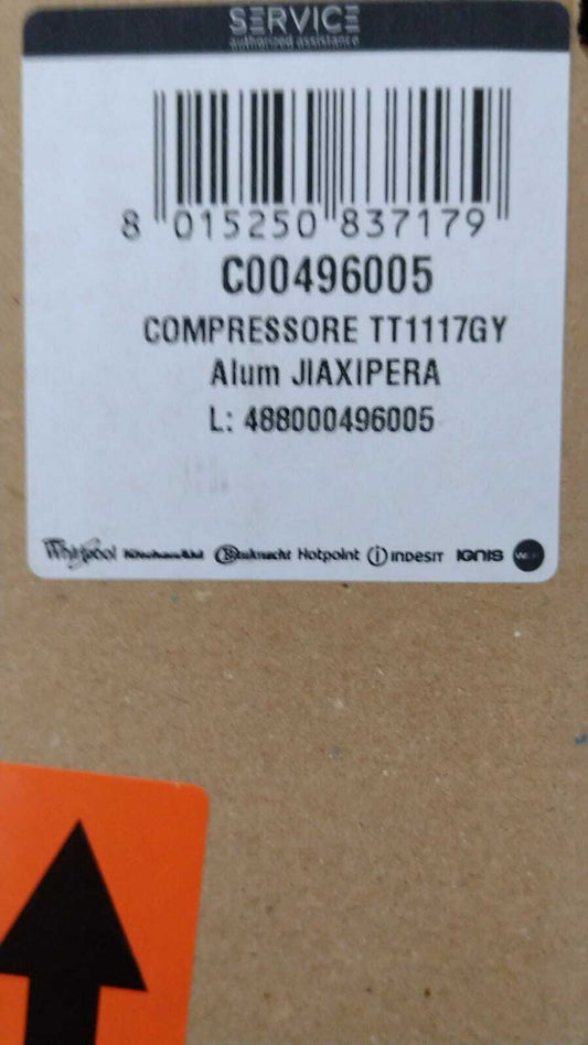COMPRESSORE JIAXIPERIA TT1117GY = HMK12AA R600 C00496005 488000496005 1/4HP 198W