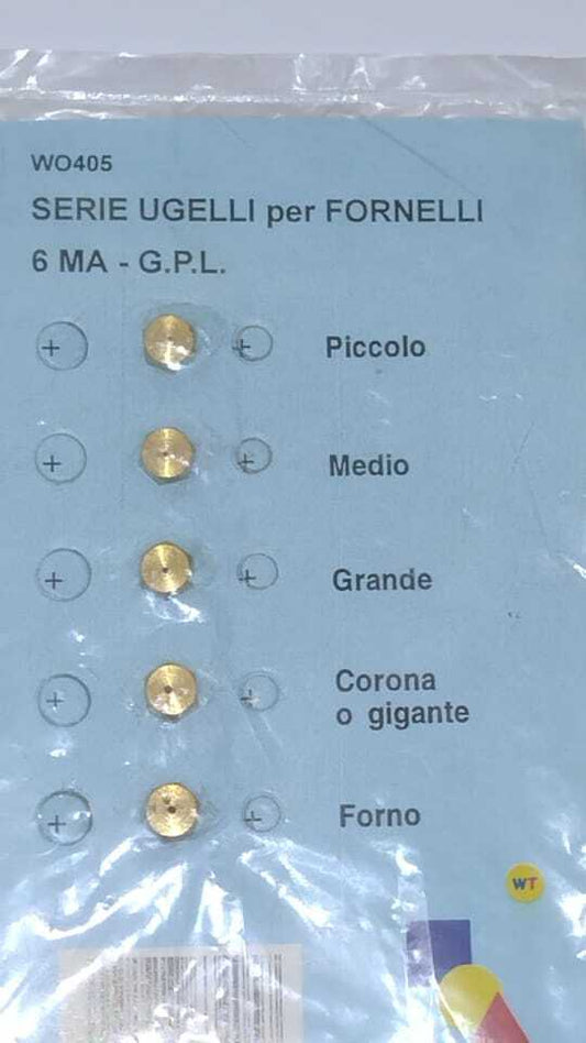 UGELLI PER FORNELLI O BARBECUE 6MA GPL