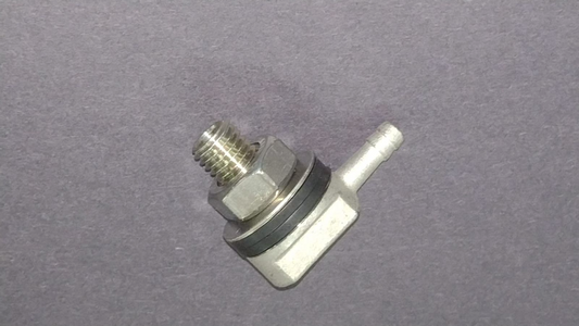 RACCORDO PORTAGOMMA 90° M10 RACCORDO DOSATORE DETERSIVO INOX