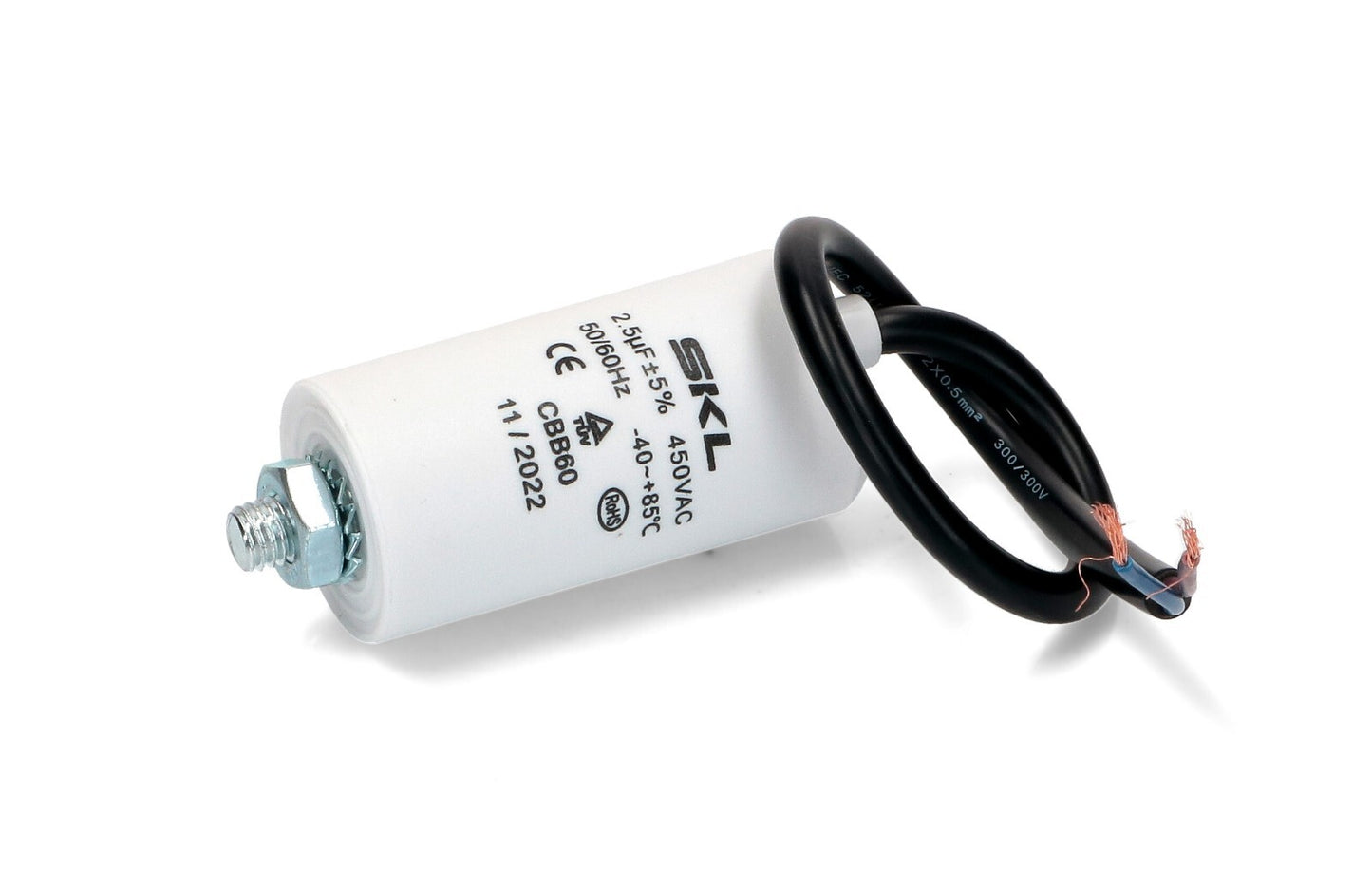 CONDENSATORE 2,5mf 450V 50/60HZ CON CAVO *