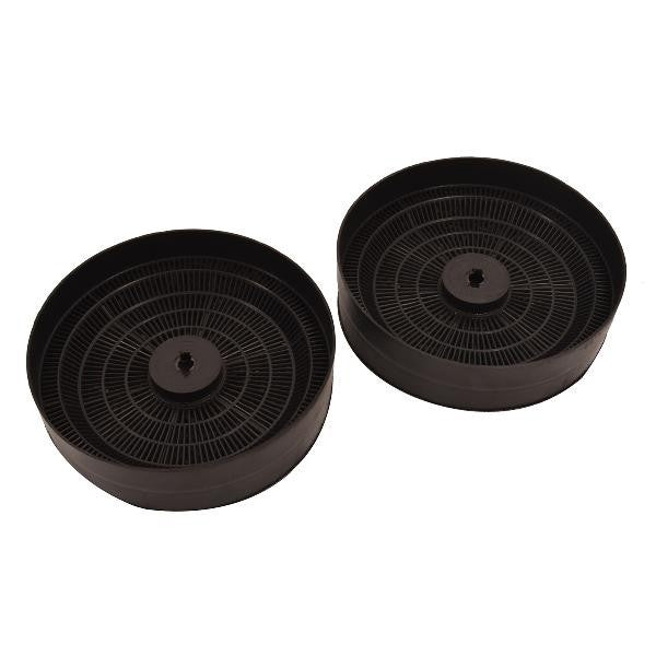 Coppia Filtri in Carbone per Cappa Whirlpool 482000023400 Ø 175 mm H 45 mm