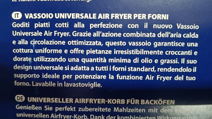 VASSOIO UNIVERSALE AIR FRYER PER FORNI WHIRLPOOL ARISTON C00979075 488000979075