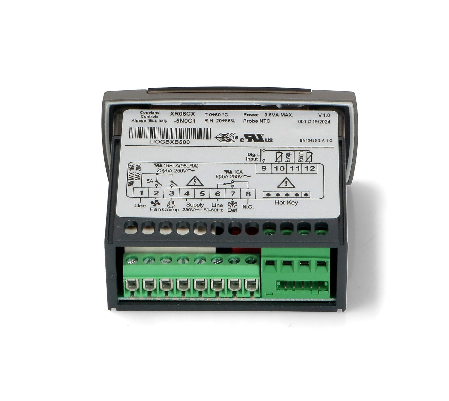 TERMOSTATO DIGITALE 230V EMERSON XR06CX, XR06CX-5N0C1