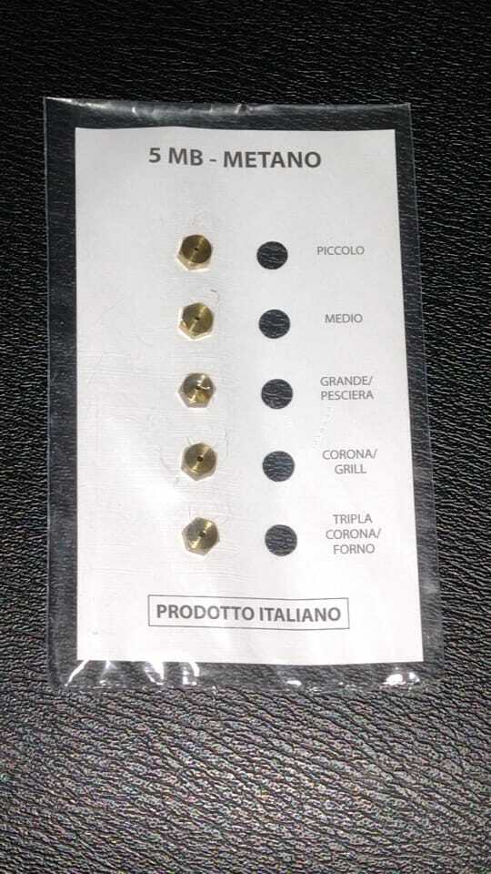 Serie ugelli 5MB METANO per fornelli 65+85+1,00+1,25+1,50