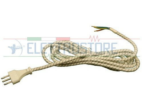 CAVO ALIMENTAZIONE FERRO DA STIRO TELATO SPINA ITALIANA