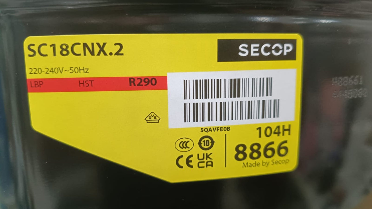 SECOP COMPRESSORE SECOP SC18CNX.2 R290 LBP 17.69cc 104H8866
