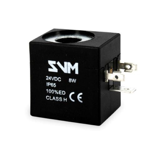 Bobina 24vdc 8w per elettrovalvola fori da ø13.2mm