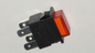 Interruttore luminoso push bipolare rosso 13x19mm 250V 6A 4 faston 4,8mm