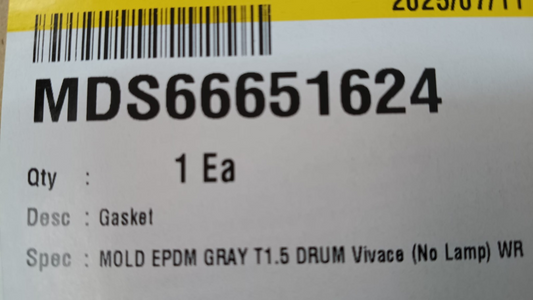 LG GUARNIZIONE OBLO' LAVATRICE LG MDS66651624 ORIGINALE MDS66651624